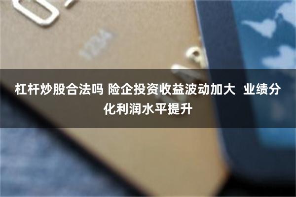 杠杆炒股合法吗 险企投资收益波动加大  业绩分化利润水平提升