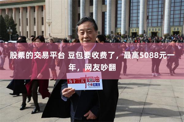 股票的交易平台 豆包要收费了，最高5088元一年，网友吵翻
