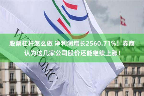 股票杠杆怎么做 净利润增长2560.71%!券商认为这几家公司股价还能继续上涨!