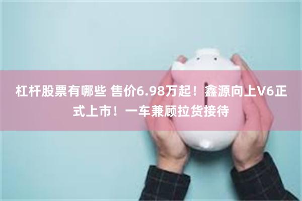 杠杆股票有哪些 售价6.98万起!鑫源向上V6正式上市!一车兼顾拉货接待