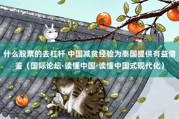 什么股票的去杠杆 中国减贫经验为泰国提供有益借鉴（国际论坛·读懂中国·读懂中国式现代化）