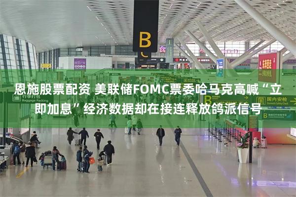 恩施股票配资 美联储FOMC票委哈马克高喊“立即加息”经济数据却在接连释放鸽派信号