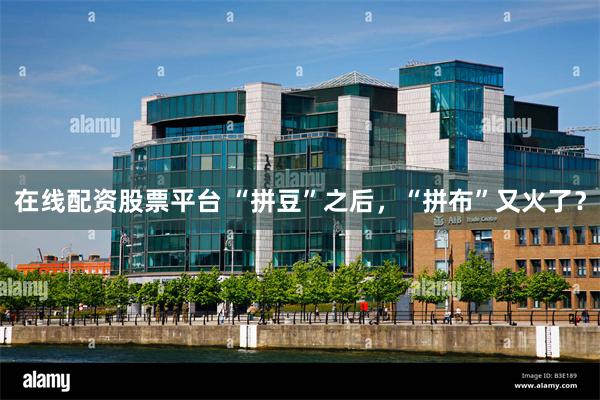 在线配资股票平台 “拼豆”之后，“拼布”又火了？