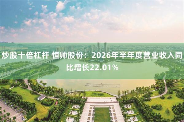 炒股十倍杠杆 恒帅股份：2026年半年度营业收入同比增长22.01%