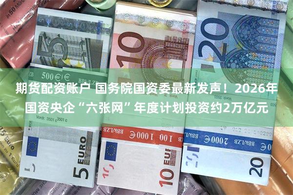 期货配资账户 国务院国资委最新发声！2026年国资央企“六张网”年度计划投资约2万亿元