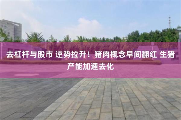 去杠杆与股市 逆势拉升！猪肉概念早间翻红 生猪产能加速去化